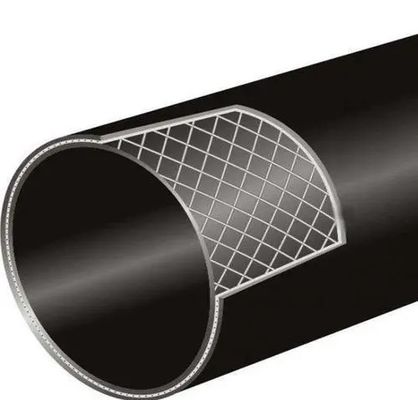 Aço subterrâneo Mesh Wire Reinforced da tubulação de dreno da tempestade do HDPE de De360mm